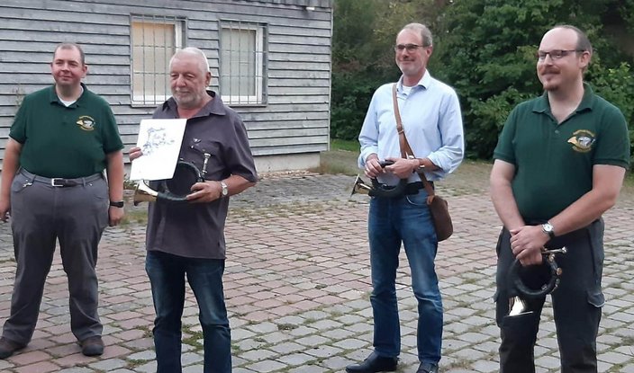 v.l. Thomas Bartoschitz, Fritz Blanz, Christian Wieland, Michael Albrecht