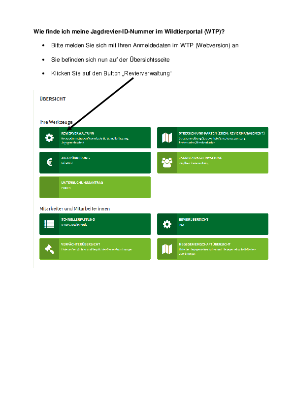 Wie finde ich ID Jagdrevier? pdf-preview