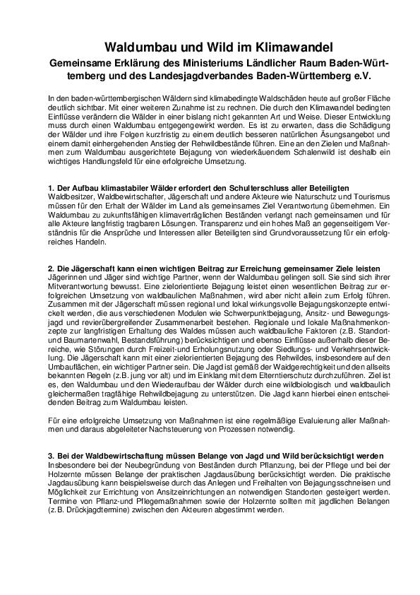 Waldumbau Wild und Klimawandel pdf-preview