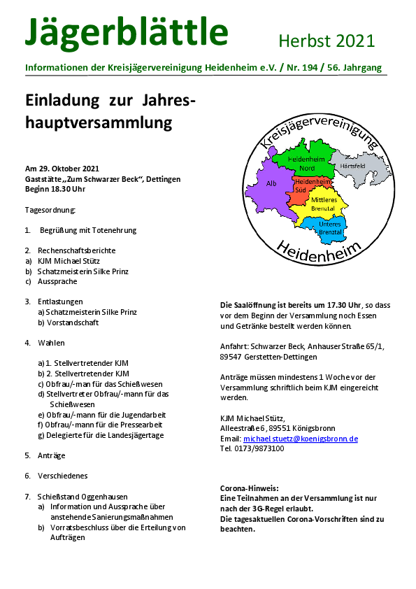 Jägerblättle Herbst 2021 pdf-preview